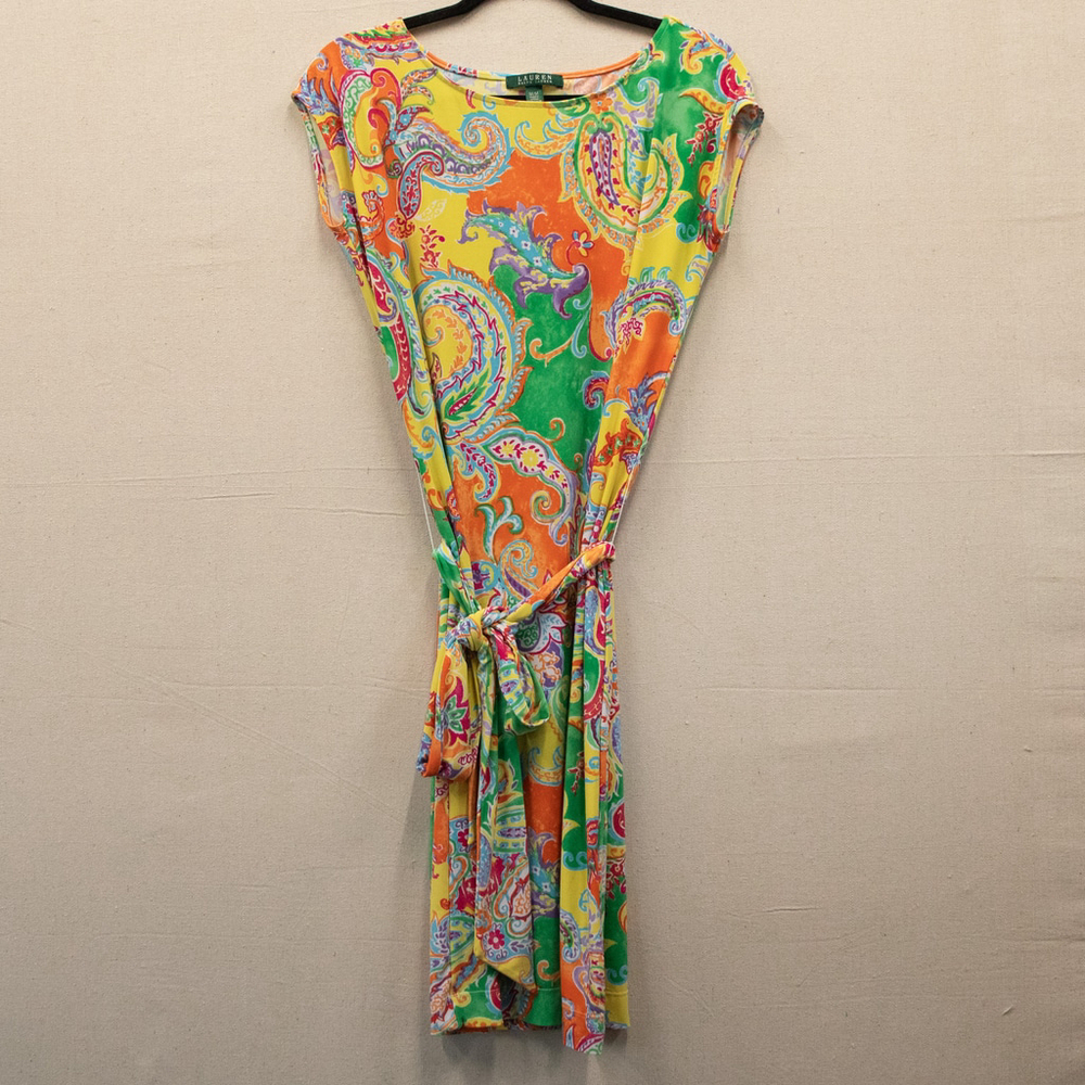 Lauren Ralph Lauren multi color paisley shift dress-M